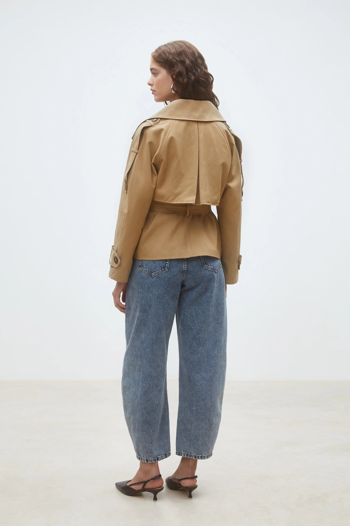 Elliot Jacket - Belted short trench coat