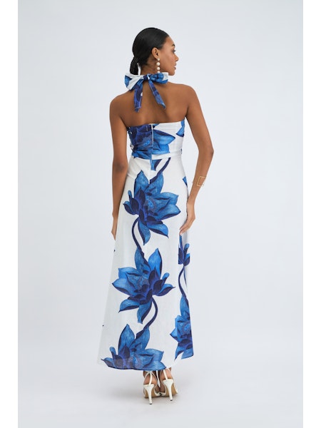 Jules Dress - Lotus Indigo