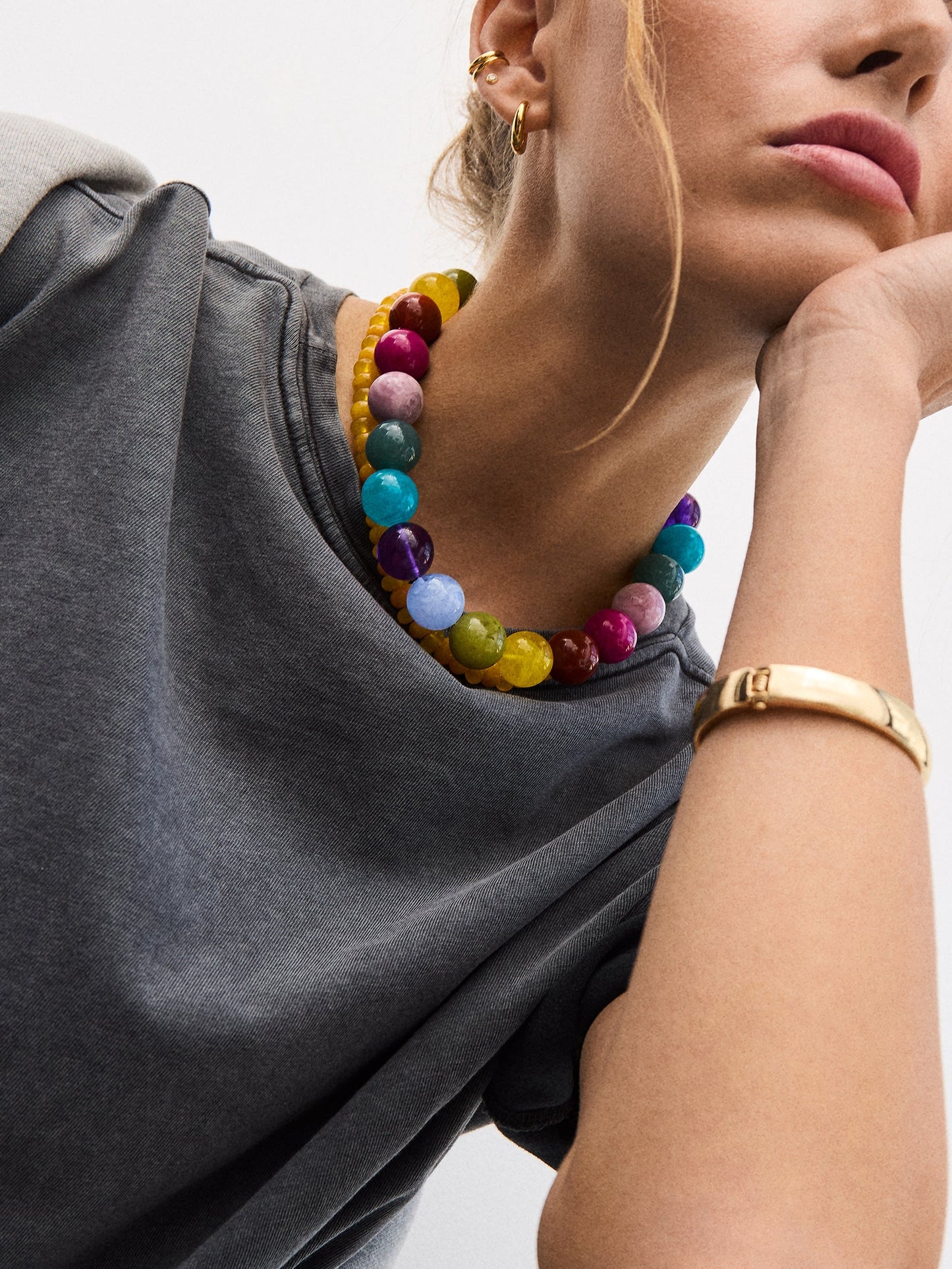 Jane Beaded Necklace - Multi