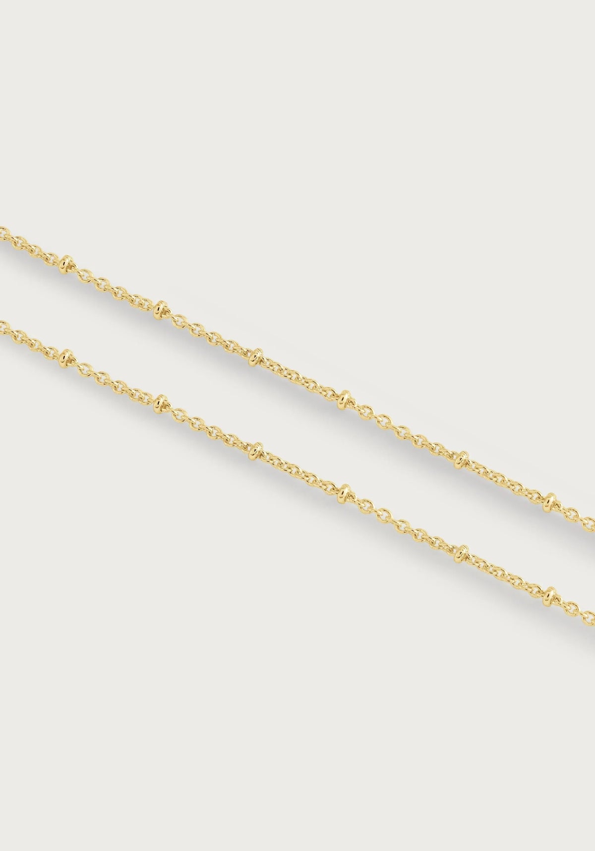 Molten Bead Chain Necklace, Gold