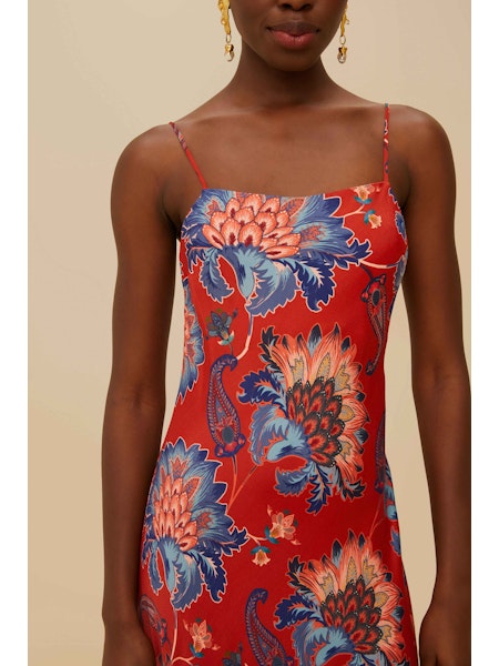 Luang Red Maxi Dress