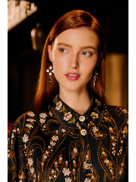 Garden Silhouette Black Shirt