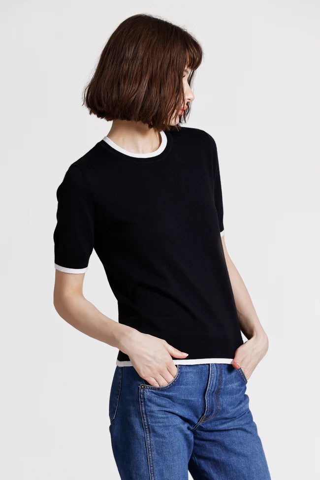 S/S Trim Sweater