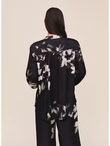 Long Sleeve Mandarin Top