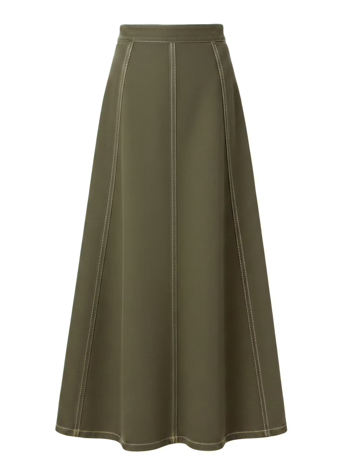 Bina Midi Skirt - Ivy Green Denim