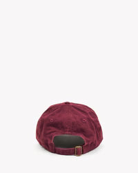 Baseball Hat in Oxblood w/ Lips