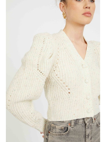 AUDRA SWEATER in ANTIQUE WHITE / GRAY MORN