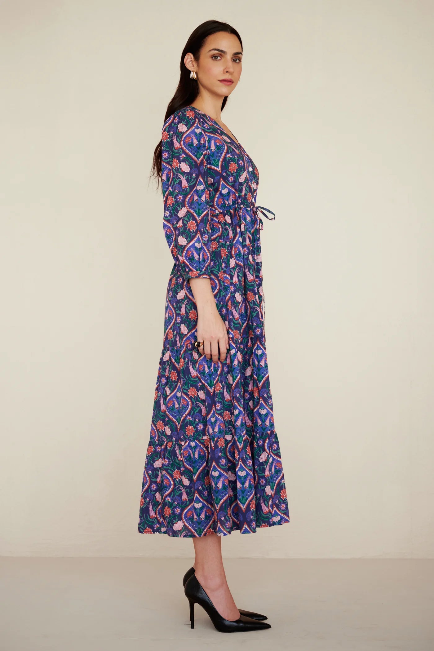 CASTOR DRESS PERSIAN TILE LAPIS