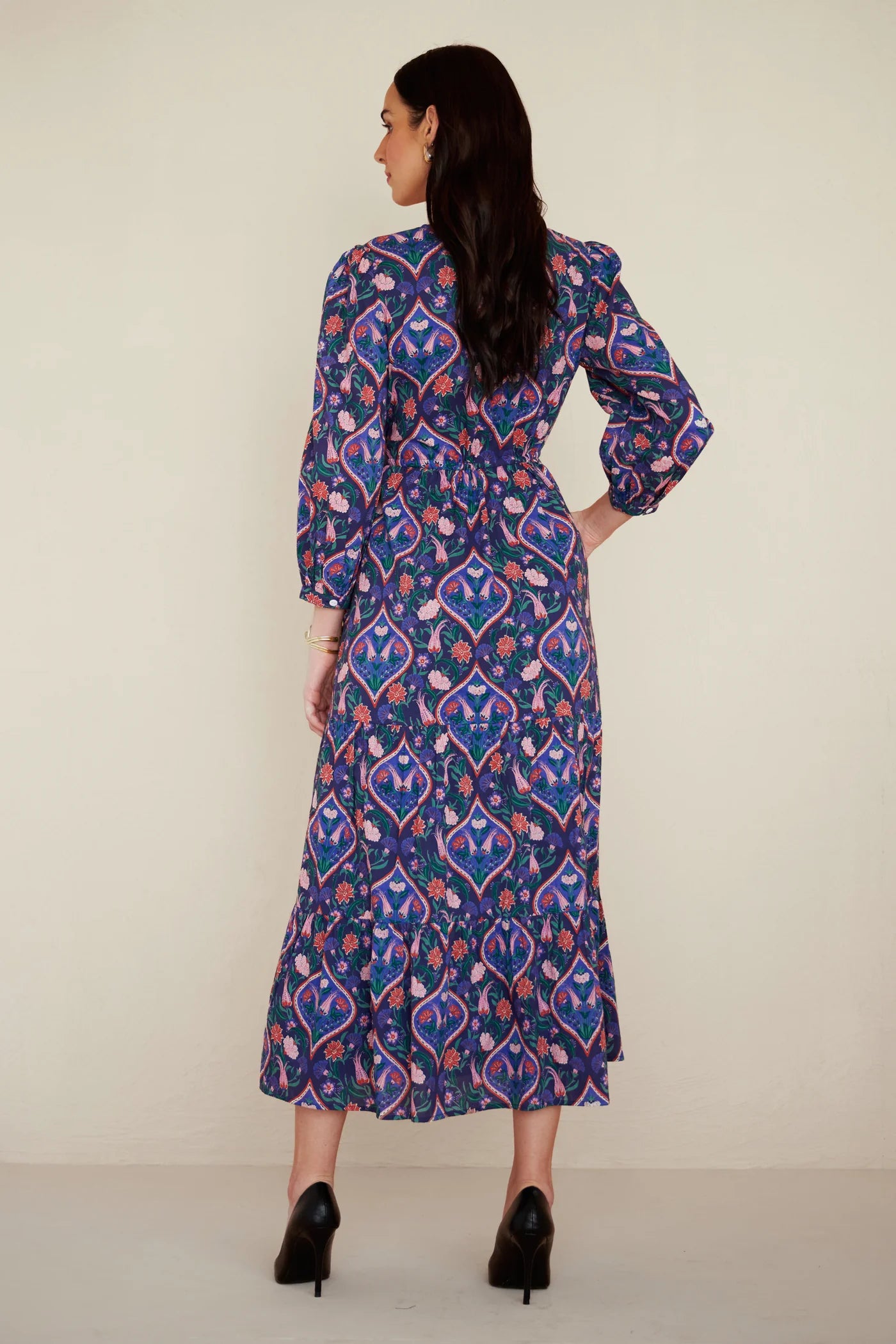 CASTOR DRESS PERSIAN TILE LAPIS