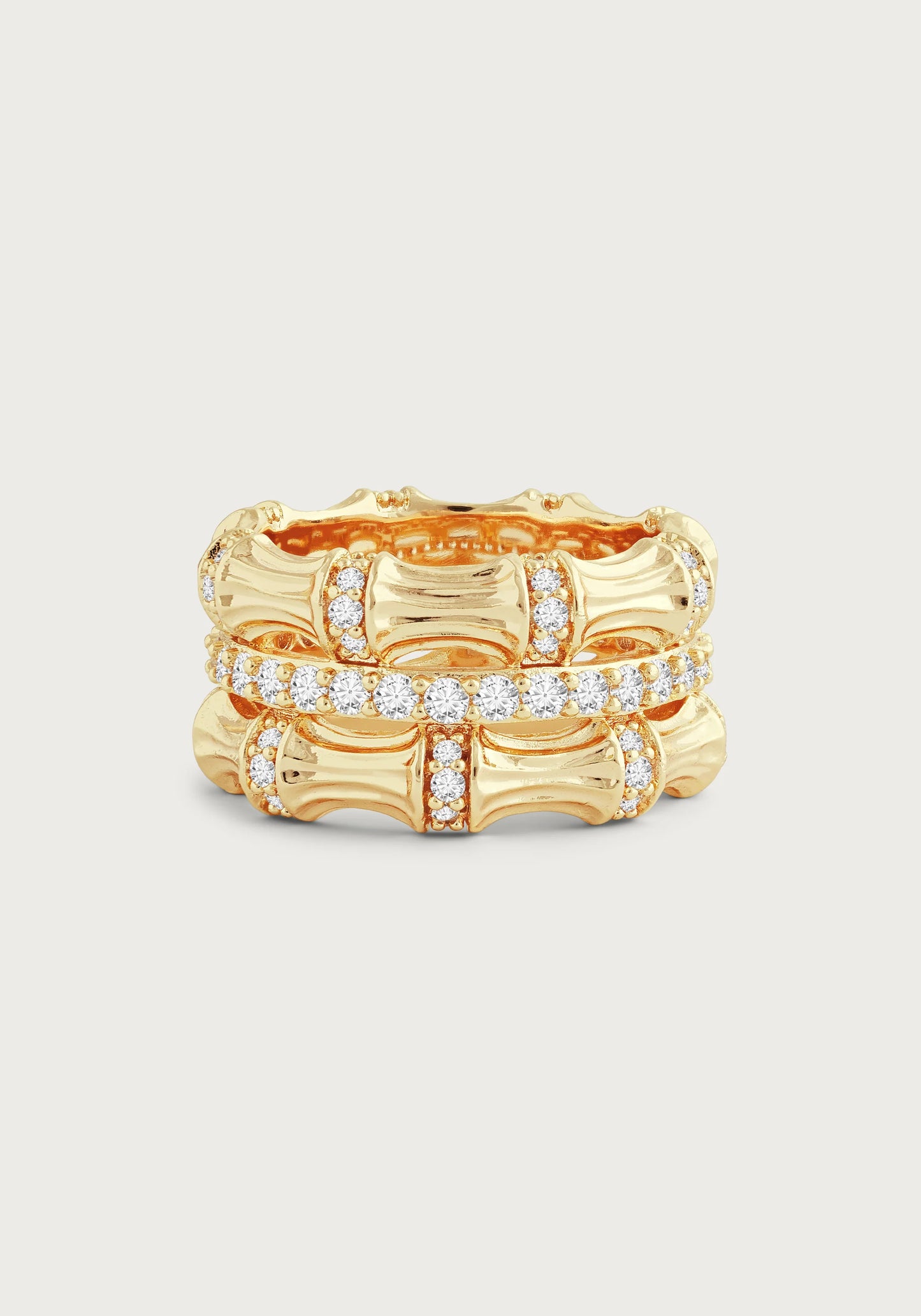 Bamboo Stack Ring - size 7