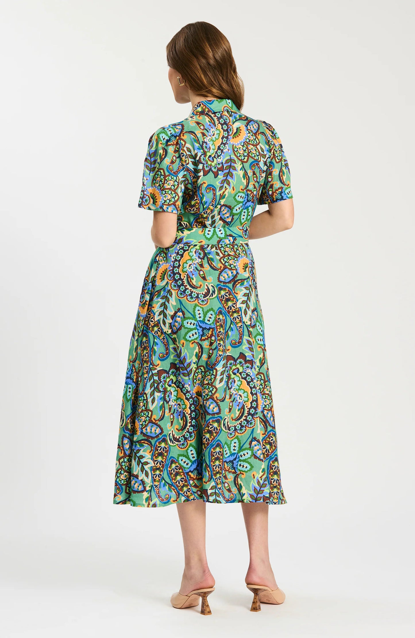Asha Fiesta Paisley Midi Dress