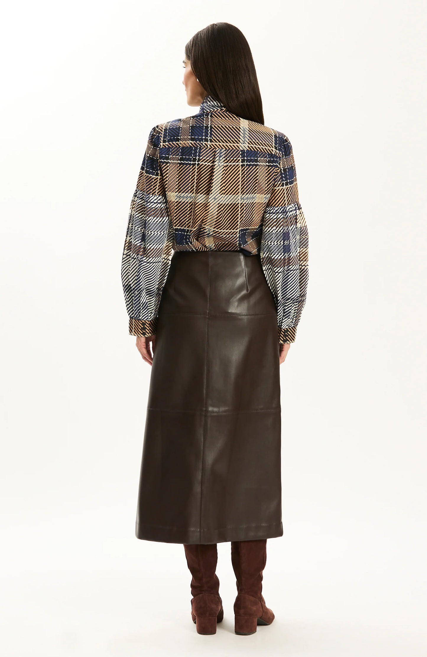 Phoebe Vegan Leather Skirt