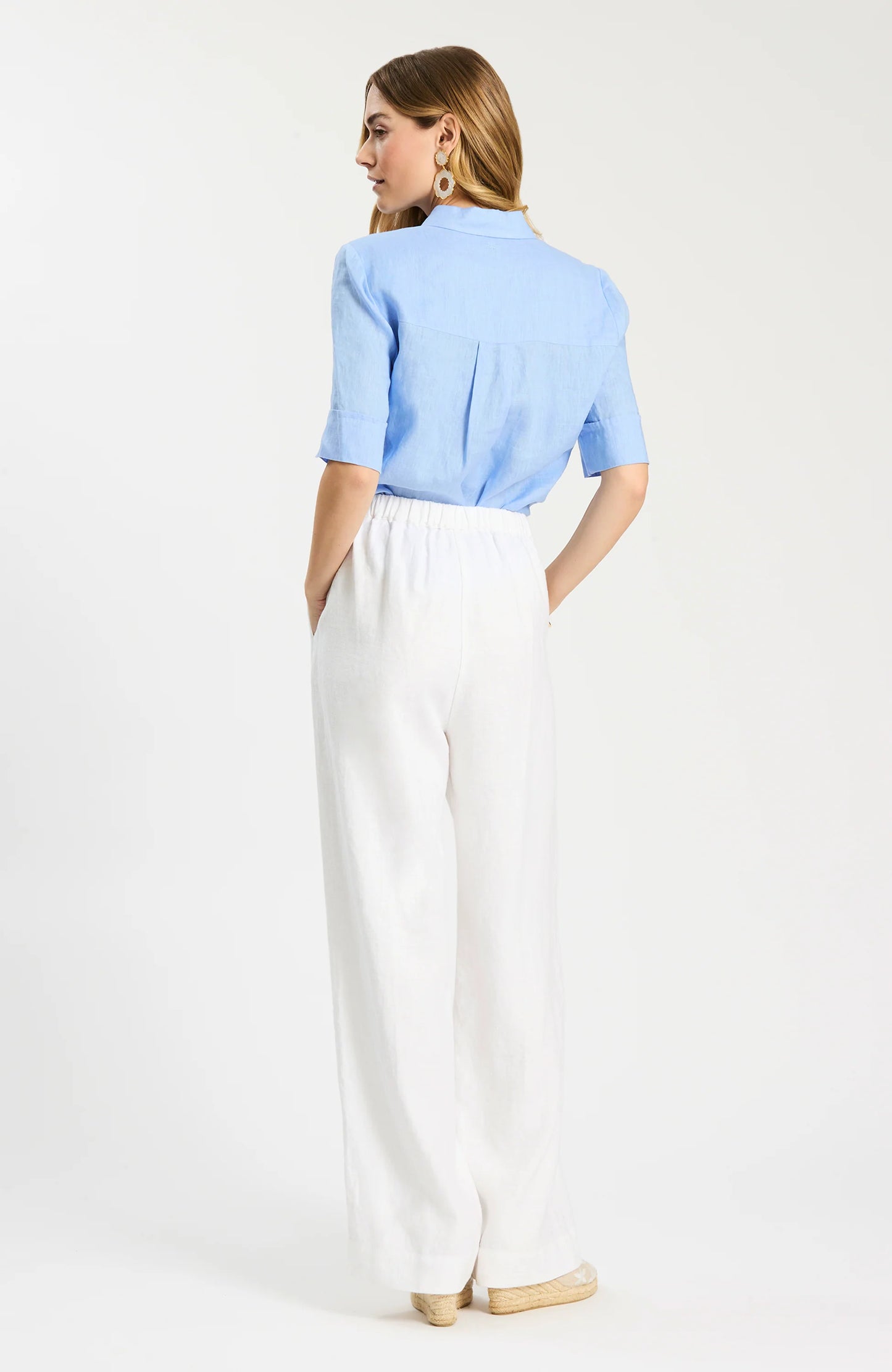 Monroe Linen Pant - White