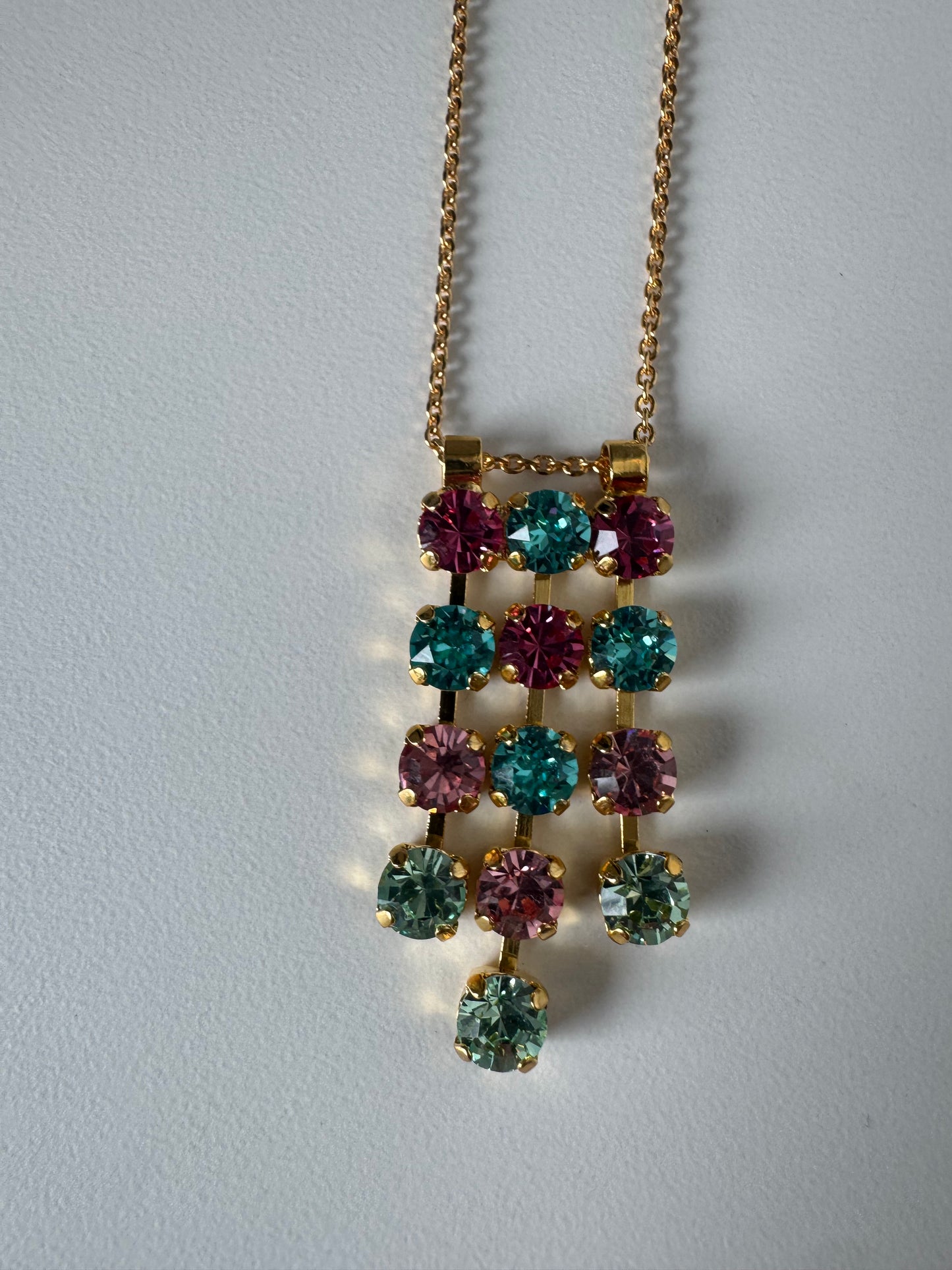 Small Waterfall Pendant in "Coral Cove"