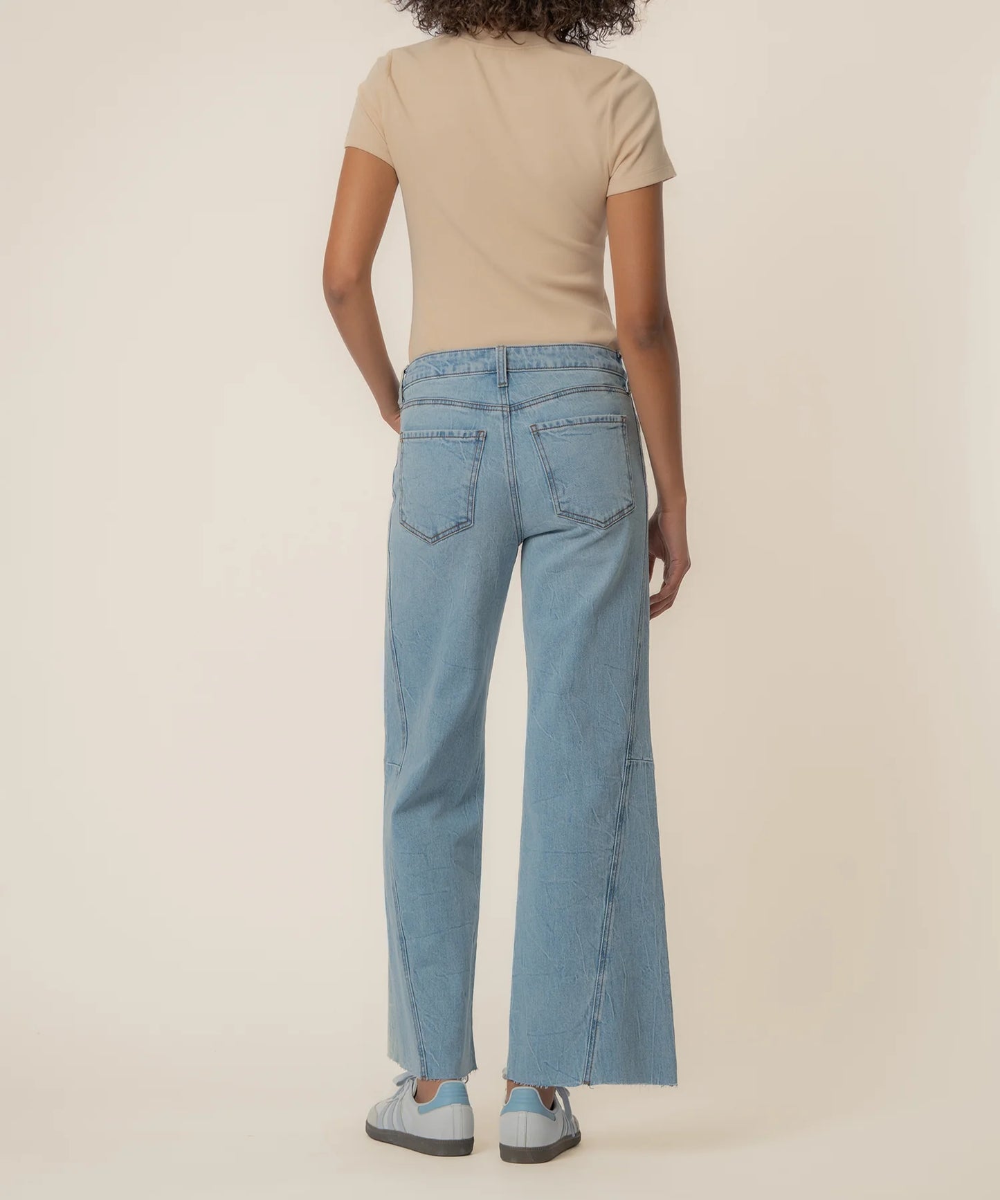 Meg High Rise Wide Leg Side Panel