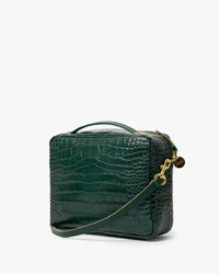 Mirabel in Deep Pine Embossed Croco