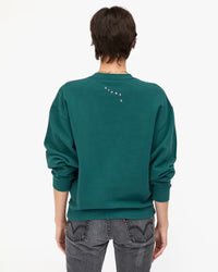 Oversized Sweatshirt in Deep Pine w/ Petal Grand Block Ciao