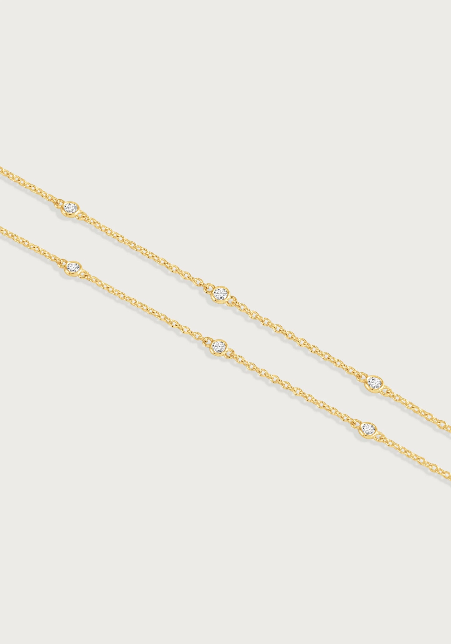 Gold Chain with Crystals