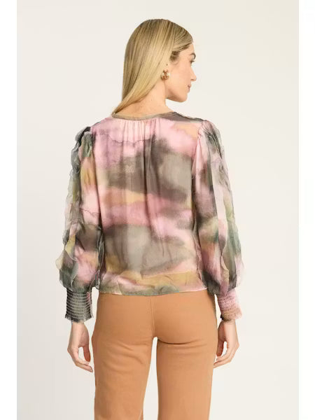 Jaci Top - Rose Grass Haze