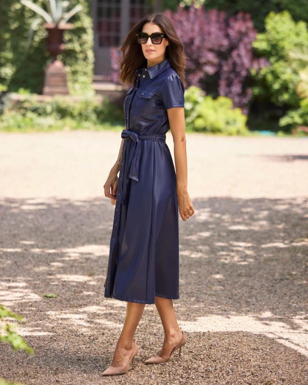 Cecelia Faux Leather Dress