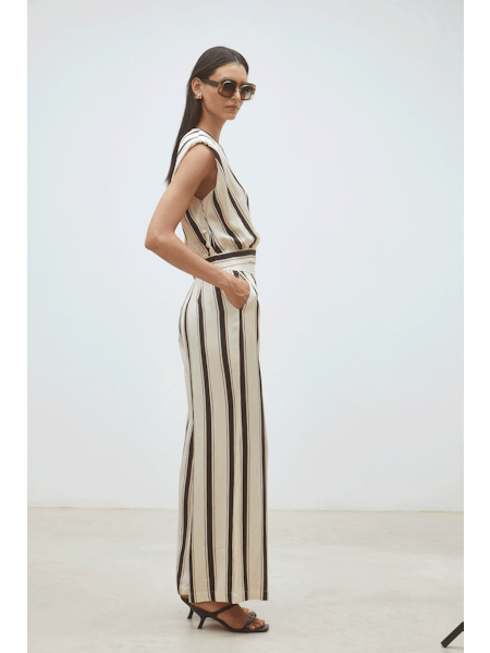 Jerry Pant - Flowing striped pants