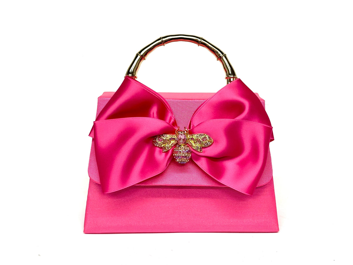 Pink Lulu- Pink Satin Bow- Charm