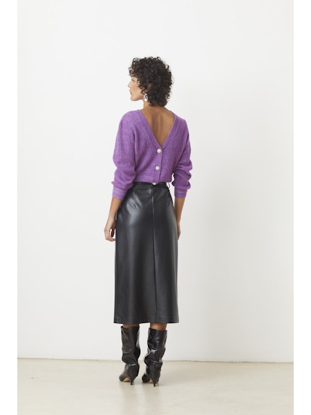 Frida Faux Leather Skirt
