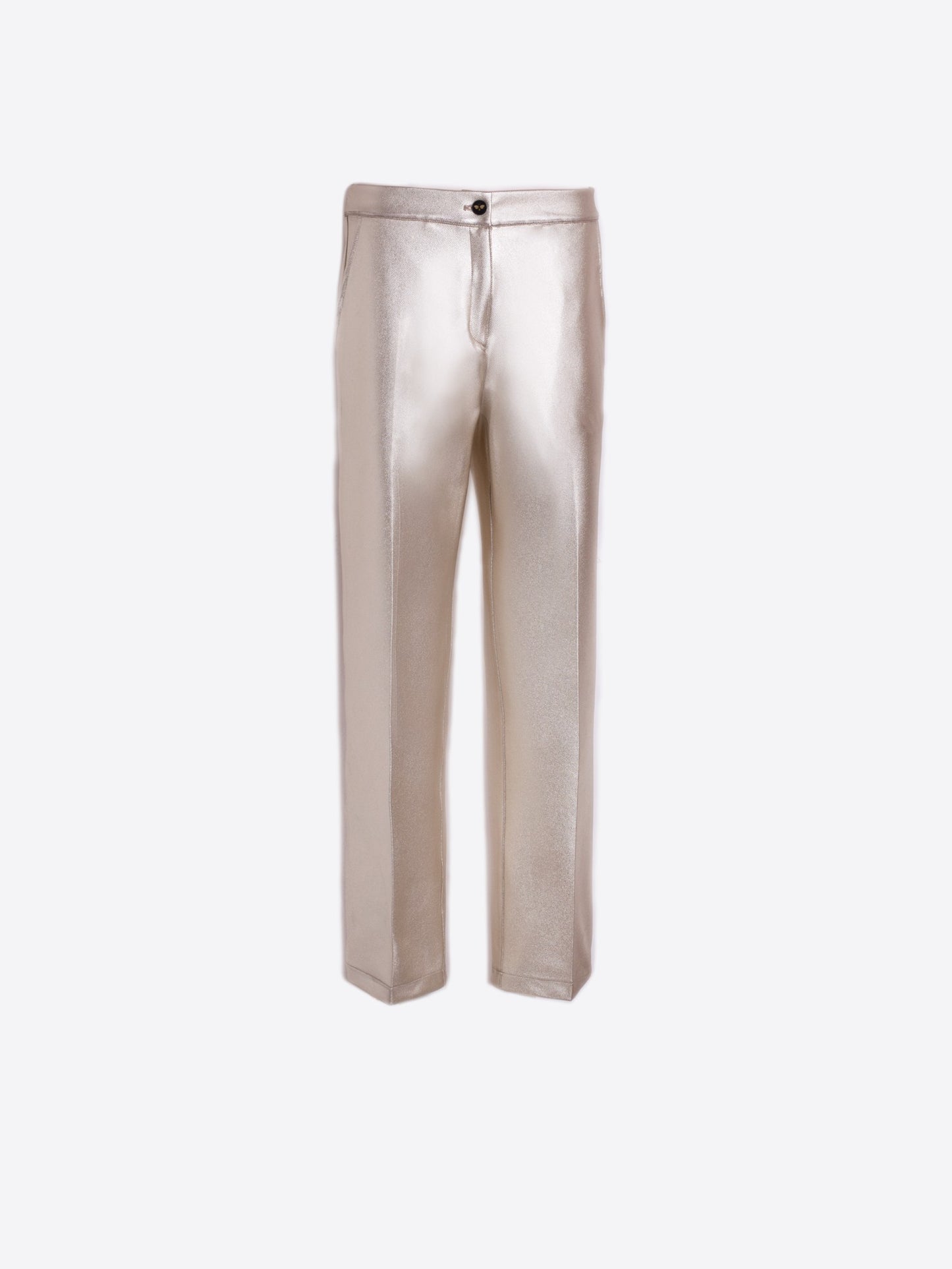 STRAIGHT GOLD TROUSERS