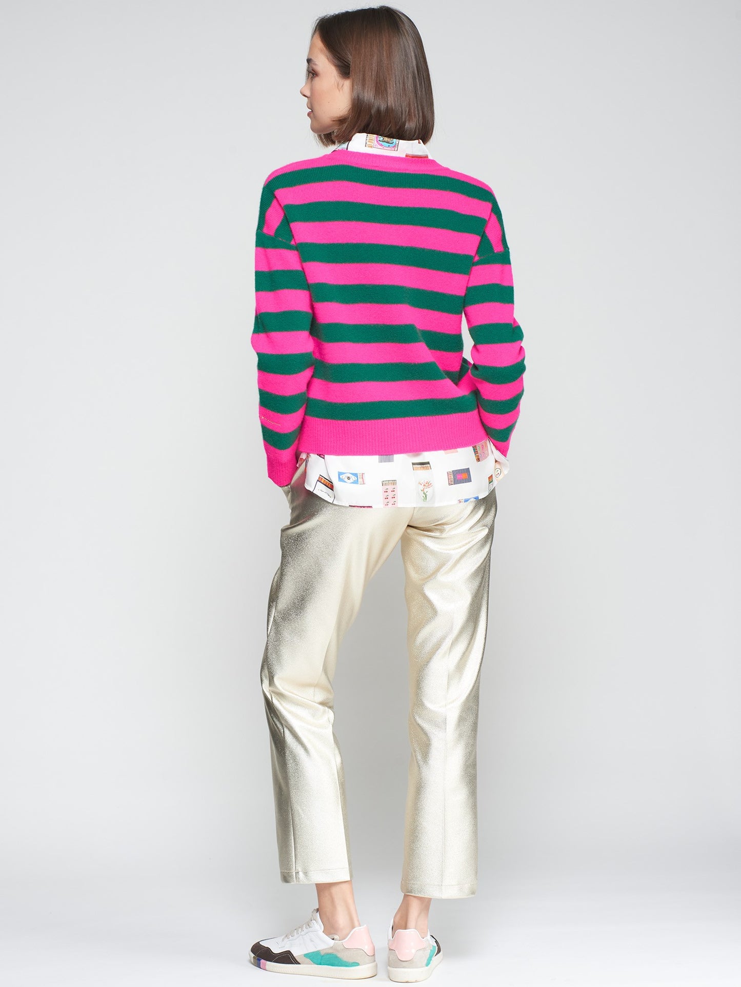 STRAIGHT GOLD TROUSERS