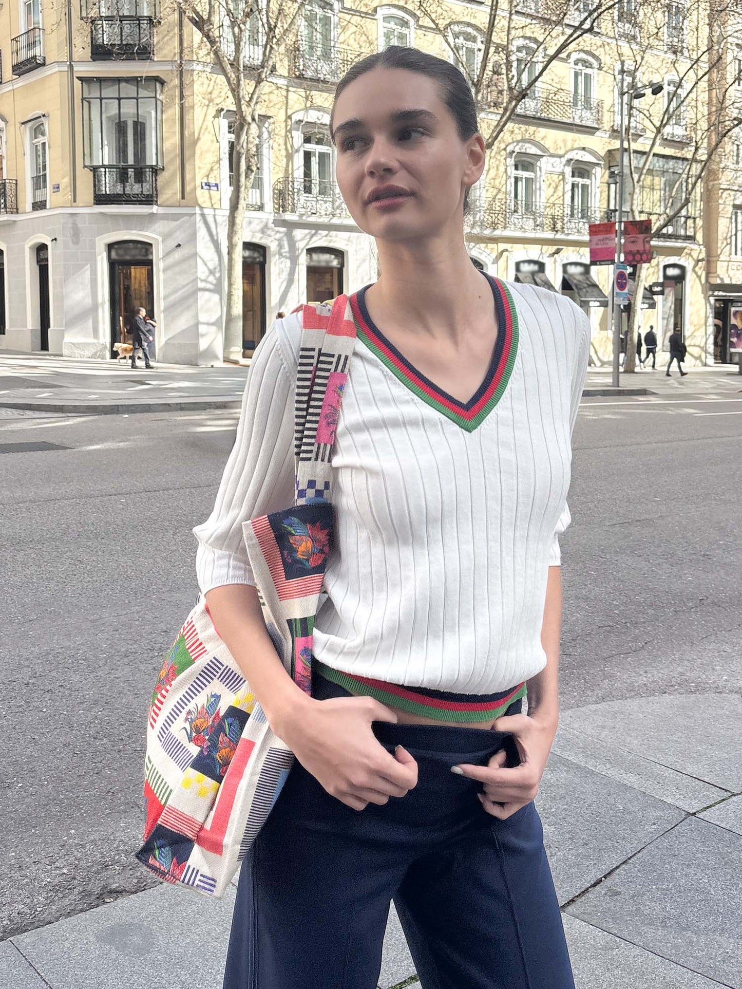 KNITWEAR TOP CANALE CONTRASTES