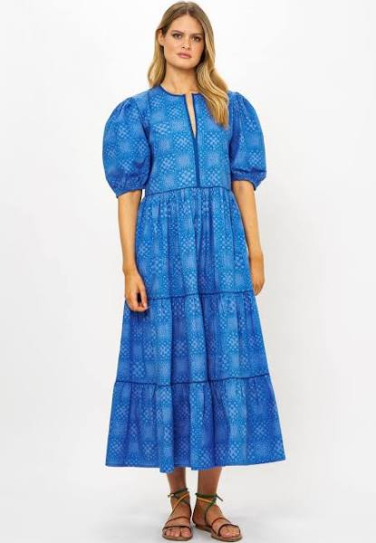 Puff Sleeve Maxi Dress