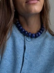 Joan Semi-precious Necklace - Navy
