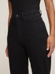 karmine refined wide leg: high rise 31" - Black (aura)
