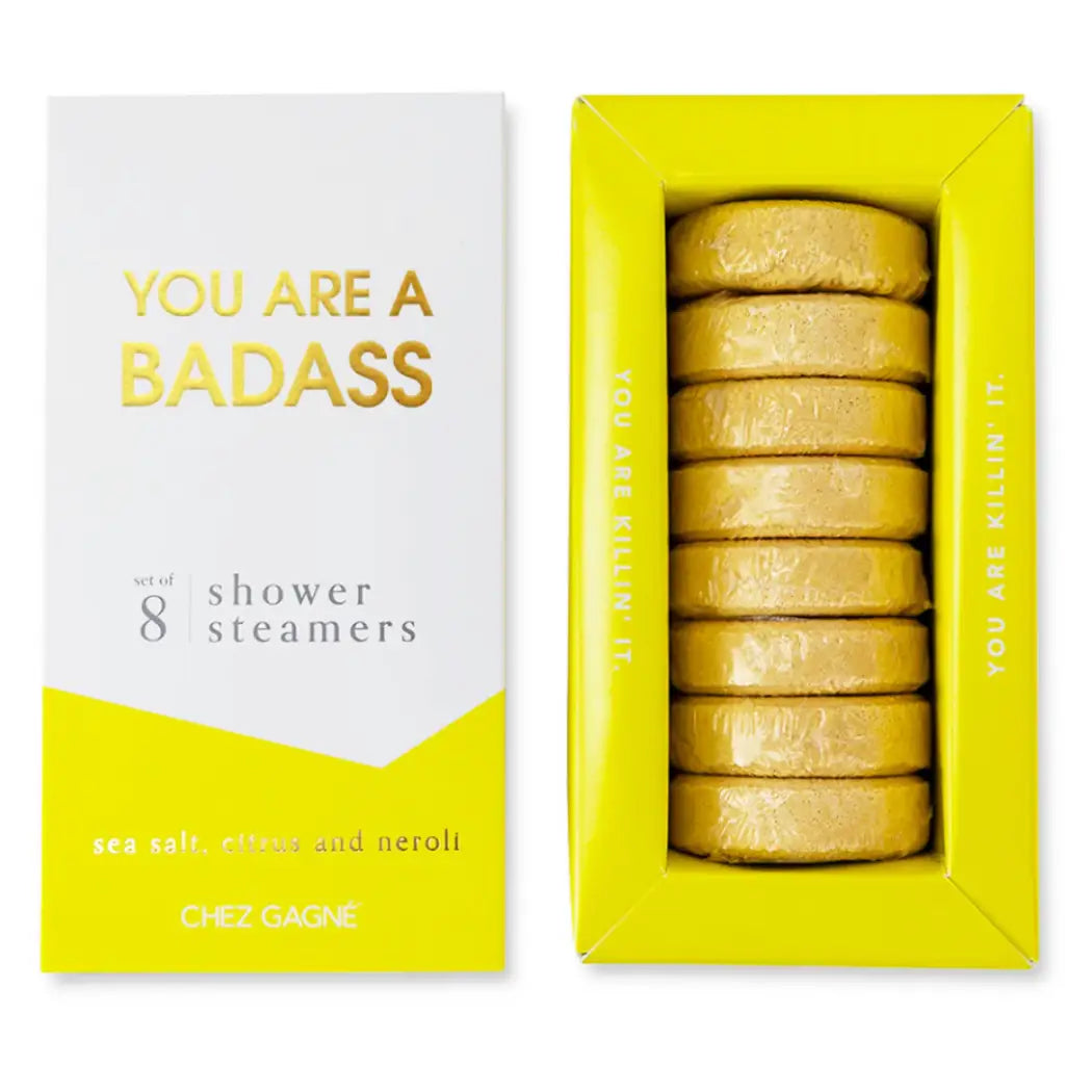You Are A Badass - Aromatherapy Shower Steamers - Sea Salt, Citrus & Neroli - Set of 8