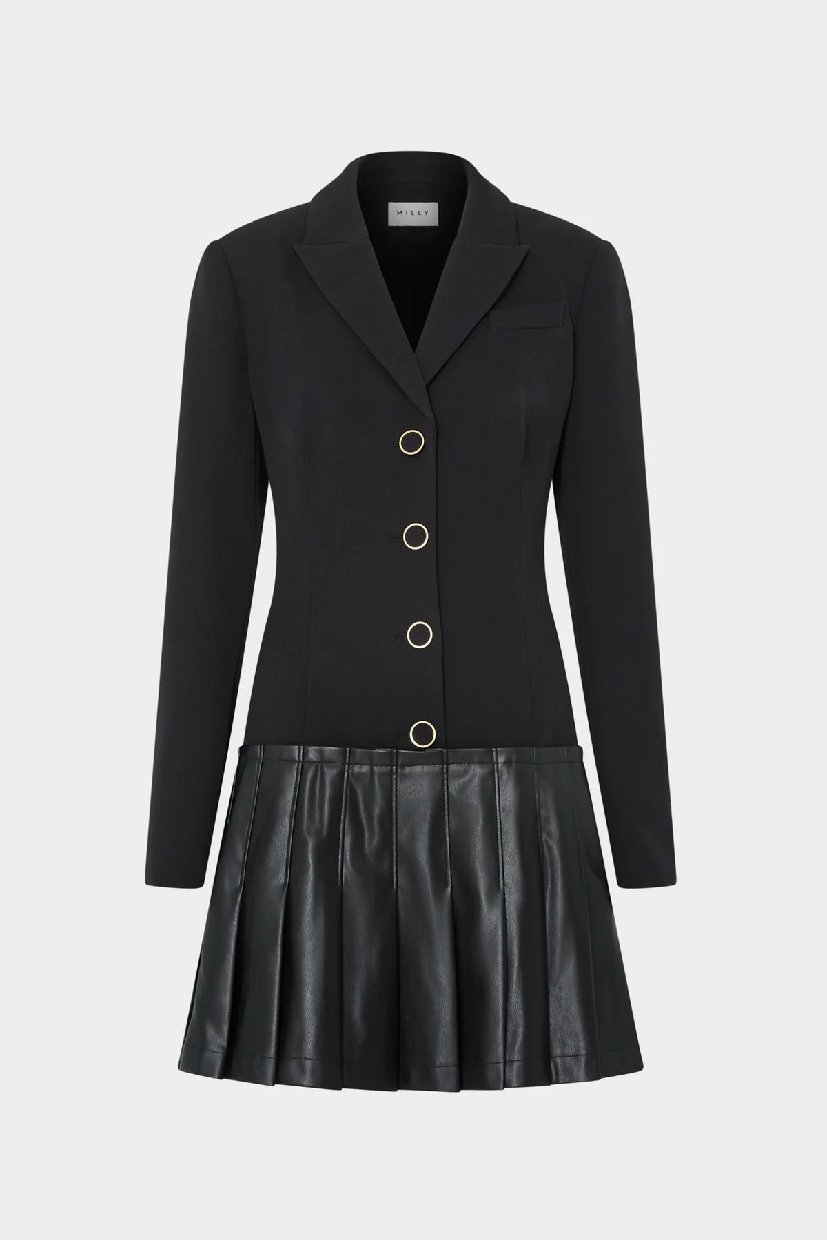 Porter Cady Pleated Blazer Dress