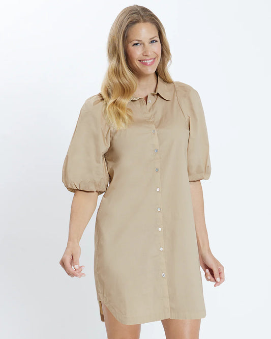 Lovey Dress Cotton Stretch Poplin