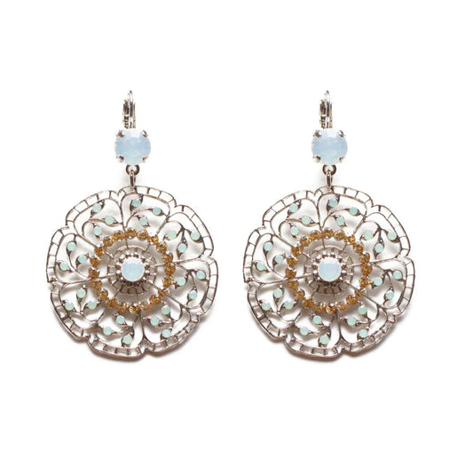 Filigree Earrings in "Seaglass"