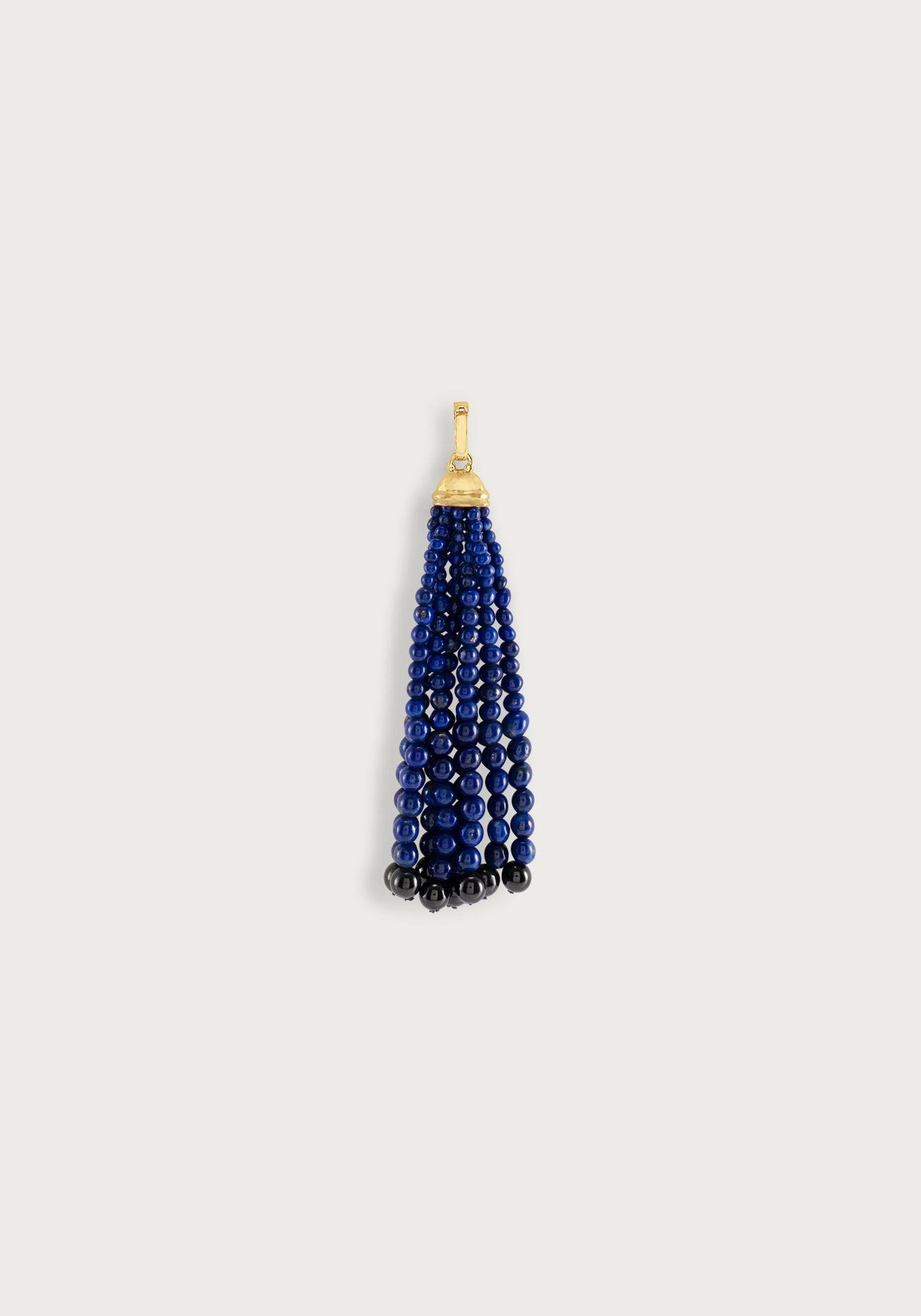 Forza Tassel Pendant, Lapis and Black Onyx