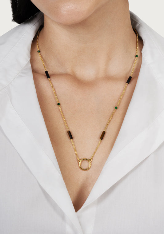 Forza Long Chain Necklace, Multi