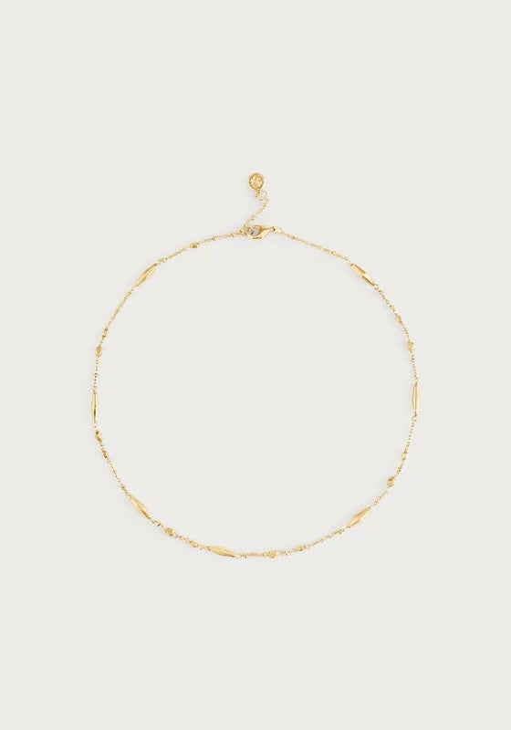 Milos Multi Beaded Necklace - Gold