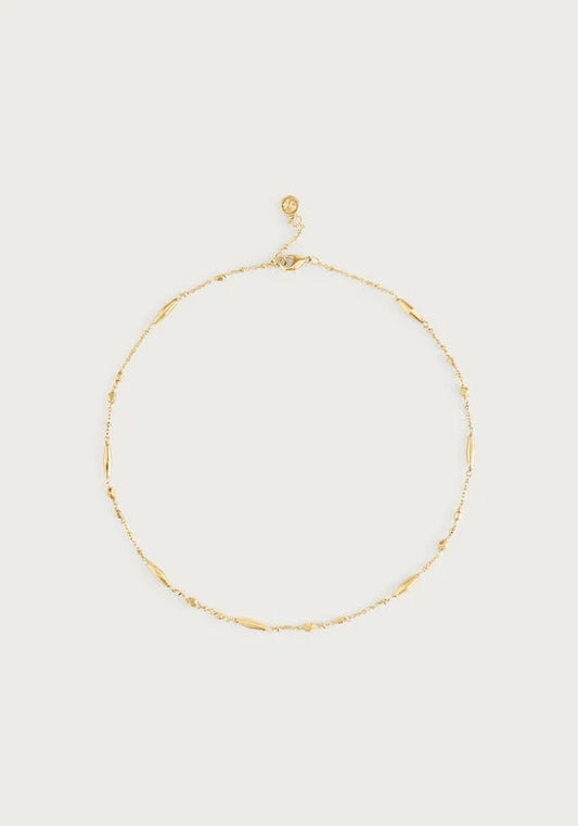 Milos Multi Beaded Necklace - Gold