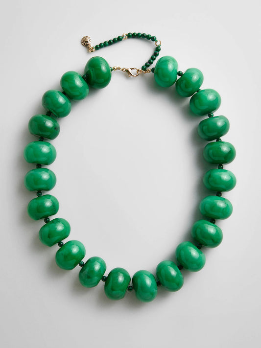 Joan Semi-Precious Necklace - Malachite