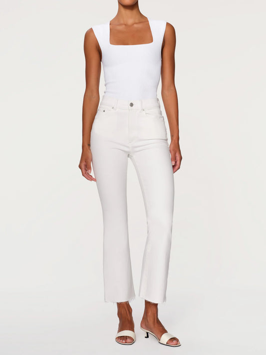 Bridget Boot High Rise Instasculpt™ Crop Jeans - White