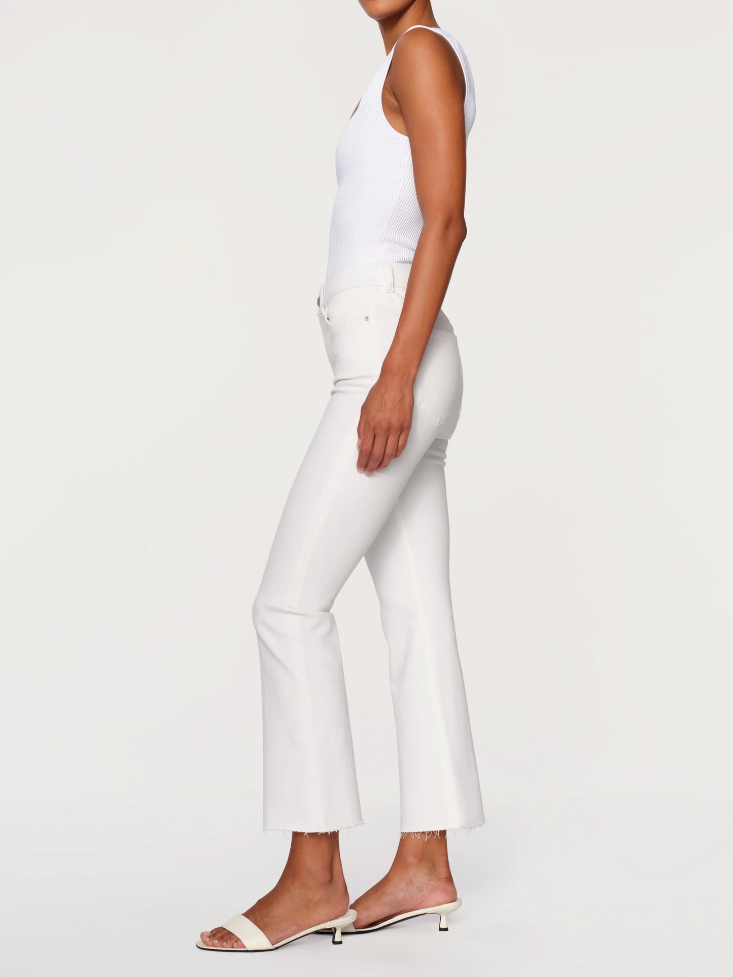 Bridget Boot High Rise Instasculpt™ Crop Jeans - White
