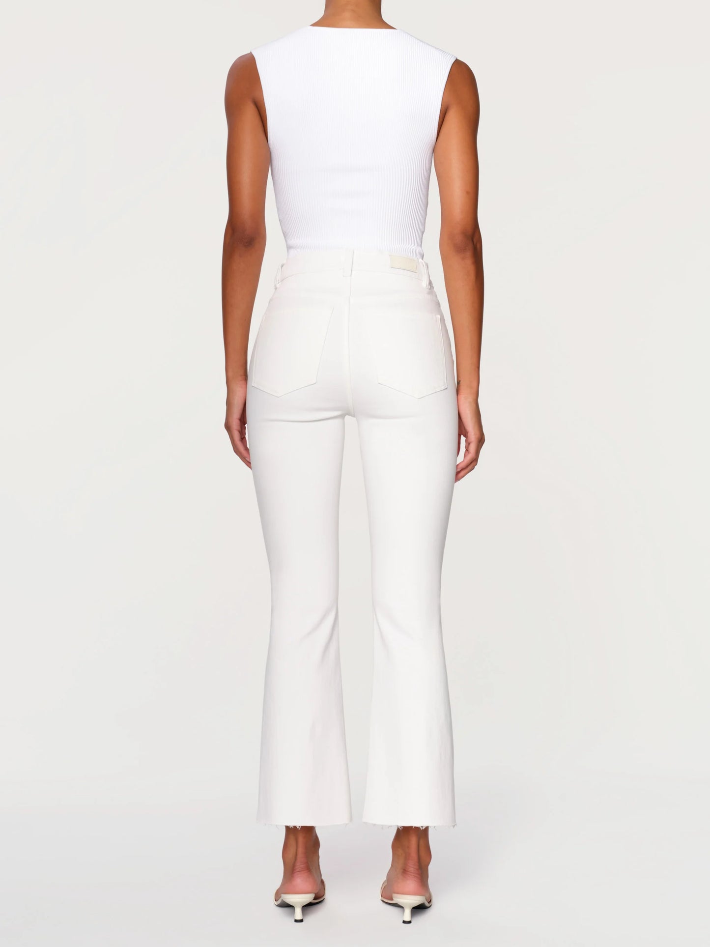 Bridget Boot High Rise Instasculpt™ Crop Jeans - White