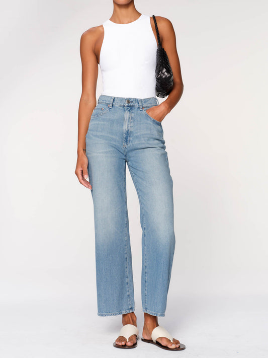 Hepburn Wide Leg High Rise Ankle - Freshwater