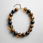 Jane Beaded Necklace Black/Brown