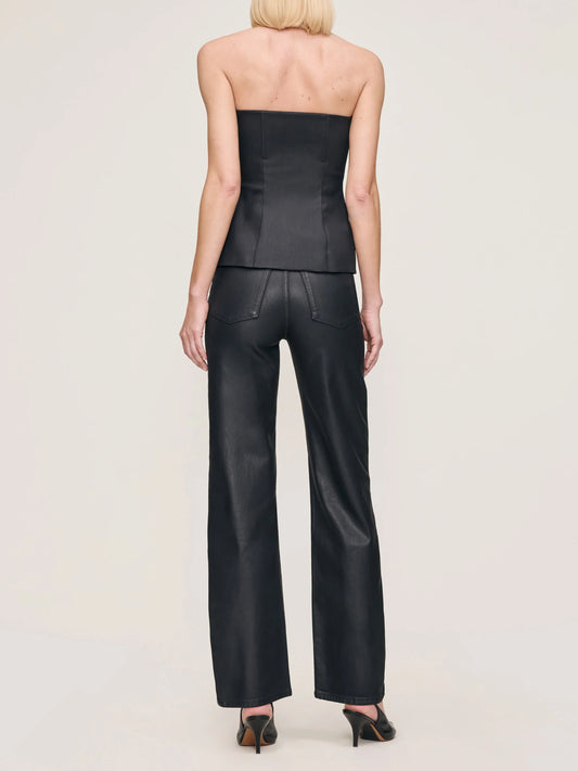 Karmine Wide Leg Black Coated