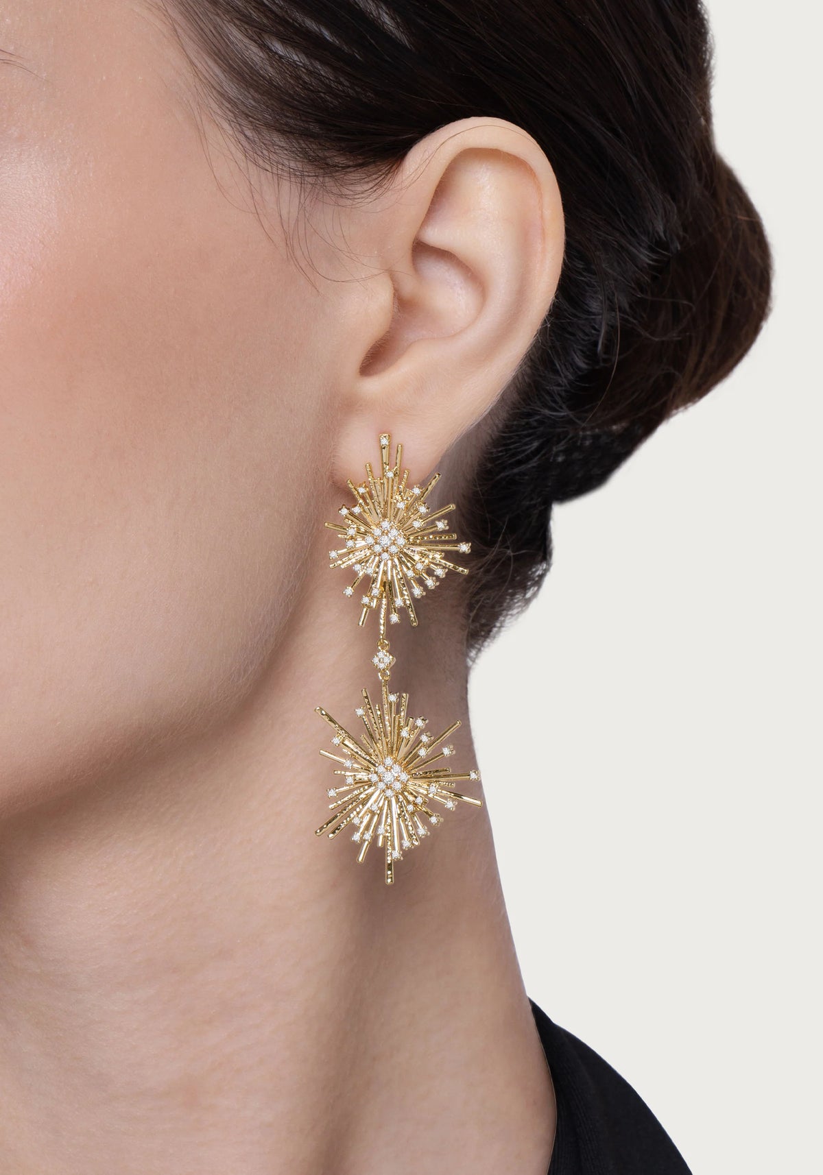 Celeste Drop Earrings, Gold