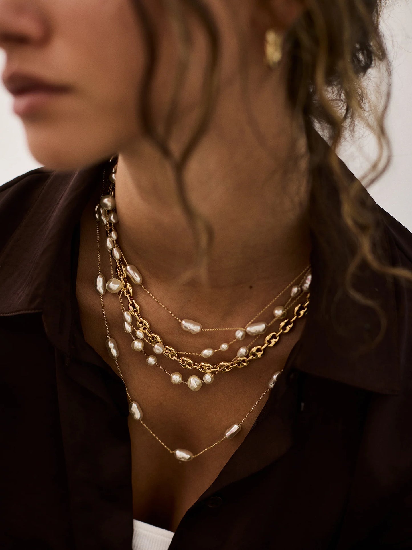 Blair Layered Pearl Necklace